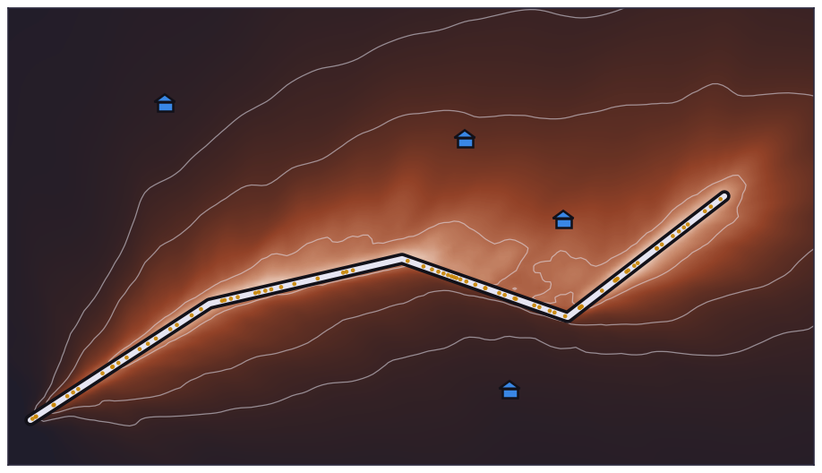 Expected health-complaint risk around a pipeline route